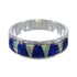 Lapis And Opal Inlay Authentic Sterling Silver Ring Size 6-3/4 RX59267